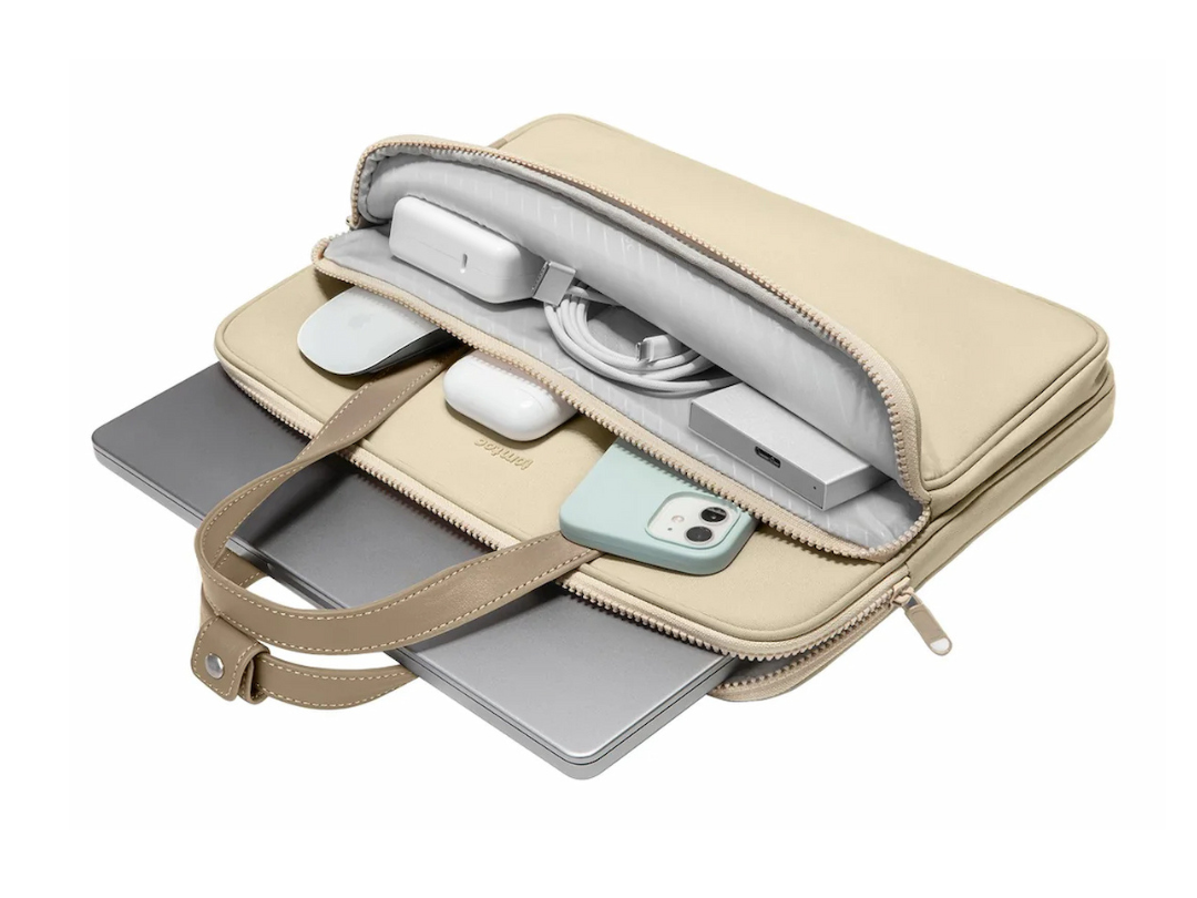 Buy Tomtoc Defender-A22 13.5” Laptop Handbag – Khaki | in Qatar Buy Tomtoc Defender-A22 13.5” Laptop Handbag – Khaki | in Qatar